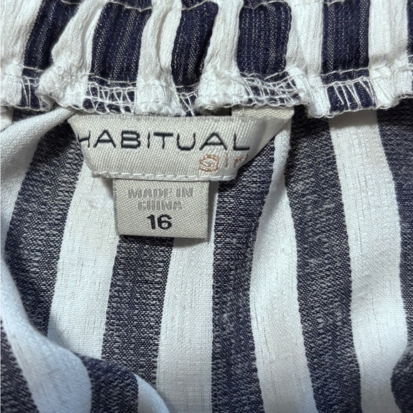 Habitual Kids Habitual Ruched Sleeve Stripe Top - Picture 4 of 5